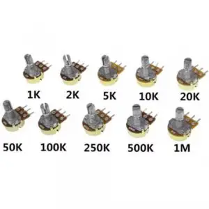 10pcs 15mm Potentiometer Kit x50 Units