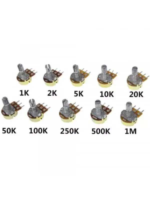 10pcs 15mm Potentiometer Kit x50 Units